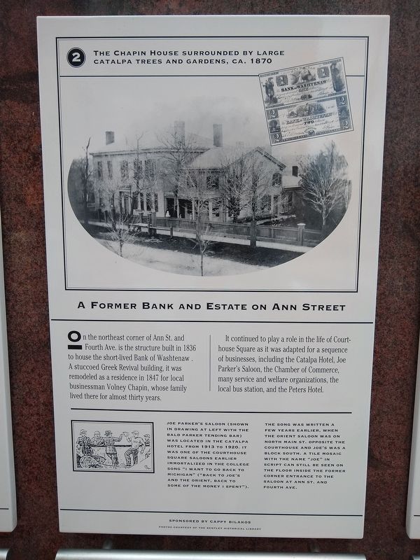 A Former Bank and Estate on Ann Street Marker. Click for full size. A Former Bank and Estate on Ann Street Marker image. Click for full size.