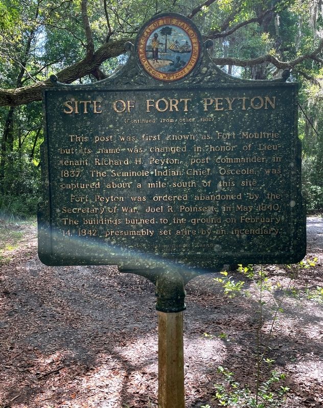 Site of Fort Peyton Marker image. Click for full size.