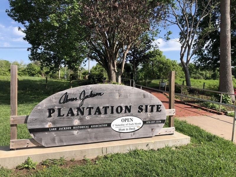 Abner Jackson Plantation Site Sign image. Click for full size.