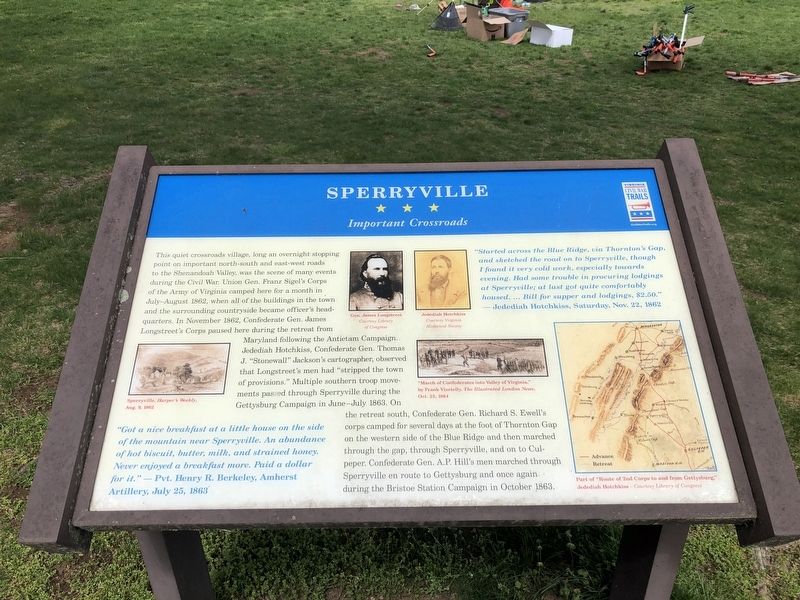 Sperryville Marker image. Click for full size.