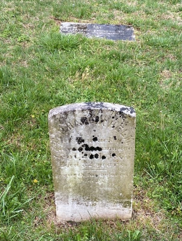 Brigadier General Benjamin Hardin Helms original and government issued headstones image. Click for full size.