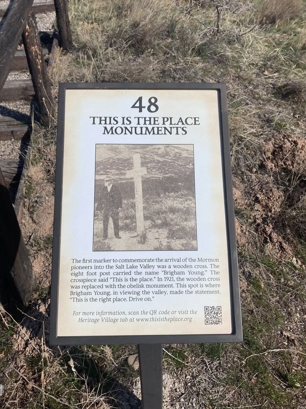 This Is The Place Monuments Marker. Click for full size. This Is The Place Monuments Marker image. Click for full size.