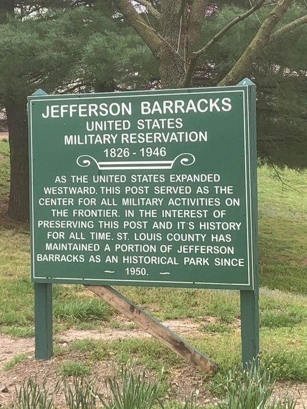 Jefferson Barracks Marker image. Click for full size.