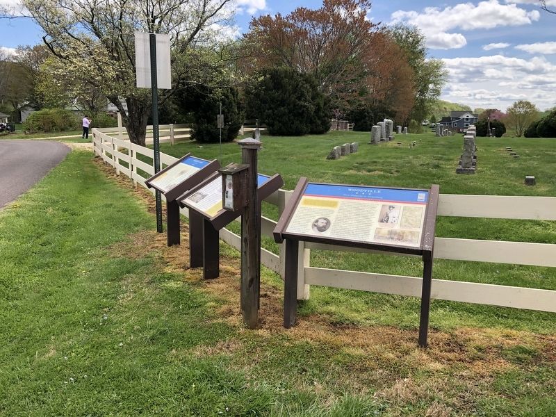 Virginia Civil War Trails markers on display image. Click for full size.