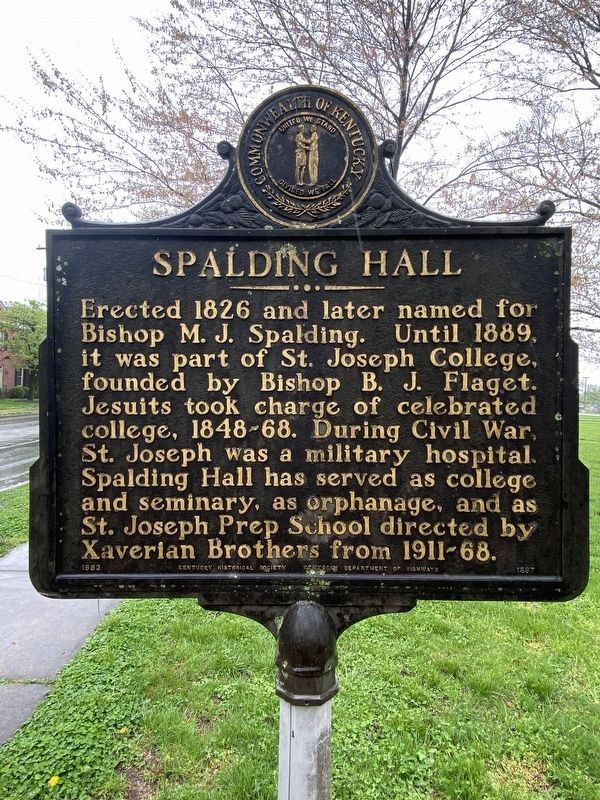 Spalding Hall Marker image. Click for full size.