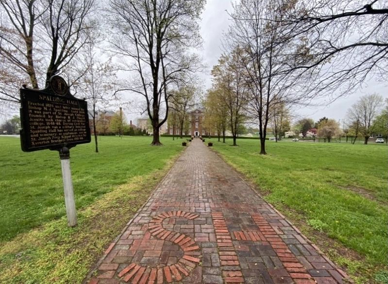 Spalding Hall Marker. Click for full size. Spalding Hall Marker image. Click for full size.