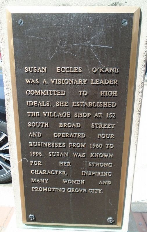 Susan Eccles O'Kane Marker image. Click for full size.