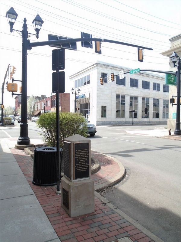 The Railroad and Pine Grove Marker. Click for full size. The Railroad and Pine Grove Marker image. Click for full size.