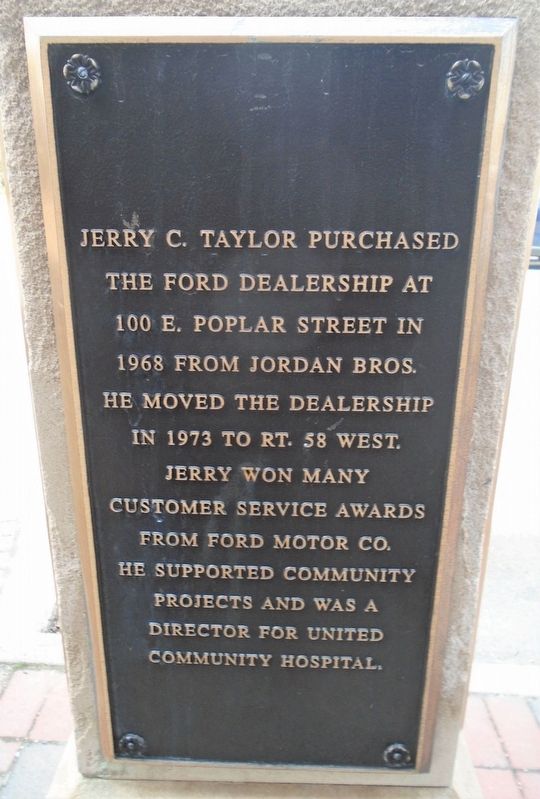 Jerry C. Taylor Marker image. Click for full size.
