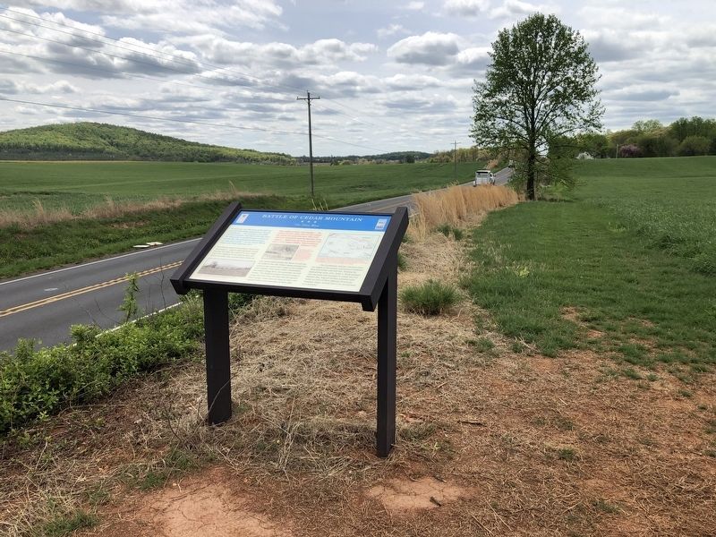Battle of Cedar Mountain Marker image. Click for full size.