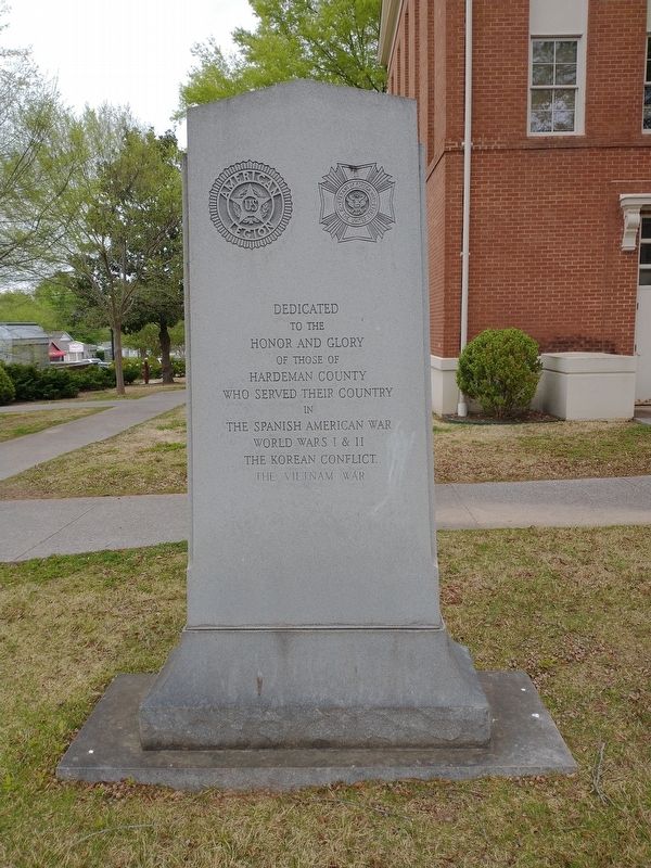 Hardeman County Veterans Memorial image. Click for full size.