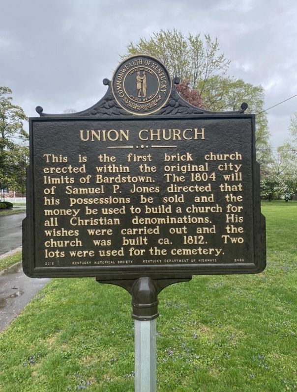 Union Church Marker image. Click for full size.