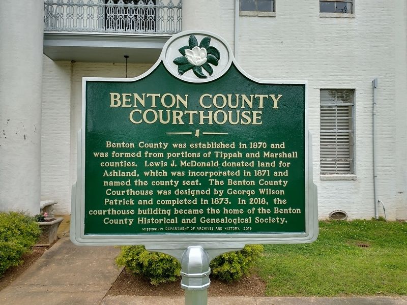 Benton County Courthouse Marker image. Click for full size.