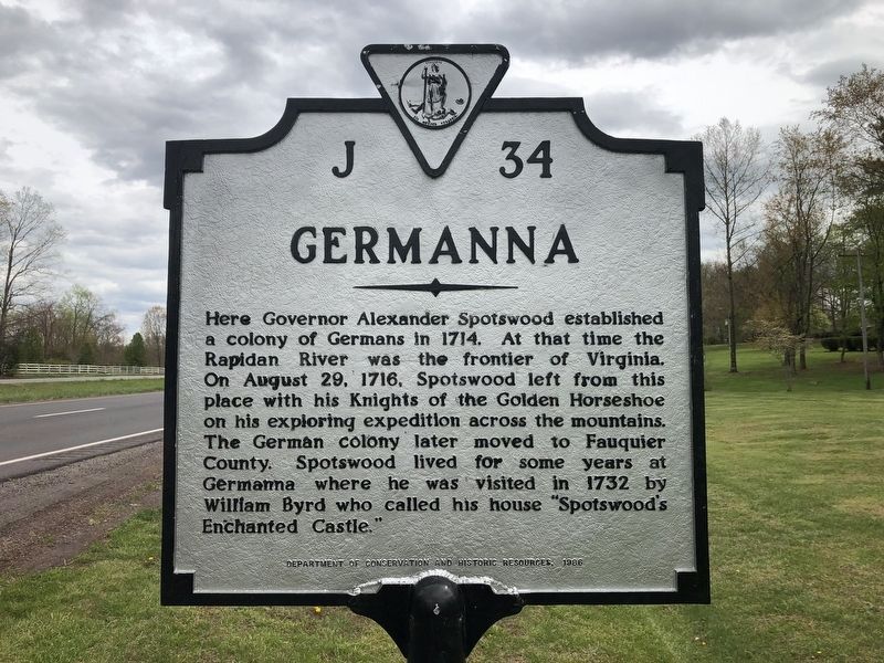Germanna Marker image. Click for full size.
