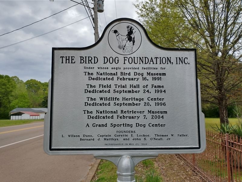 An additional nearby Bird Dog Foundation, Inc. Marker image. Click for full size.