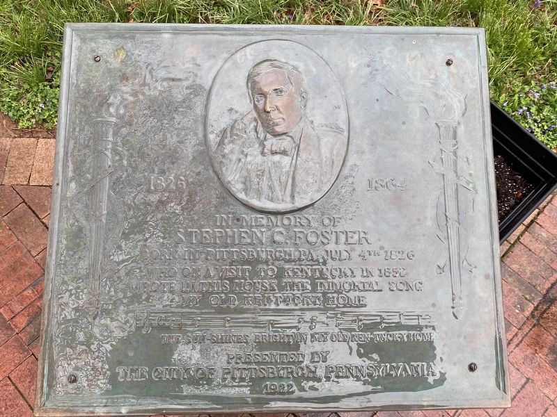 An additional Stephen C. Foster Marker image. Click for full size.