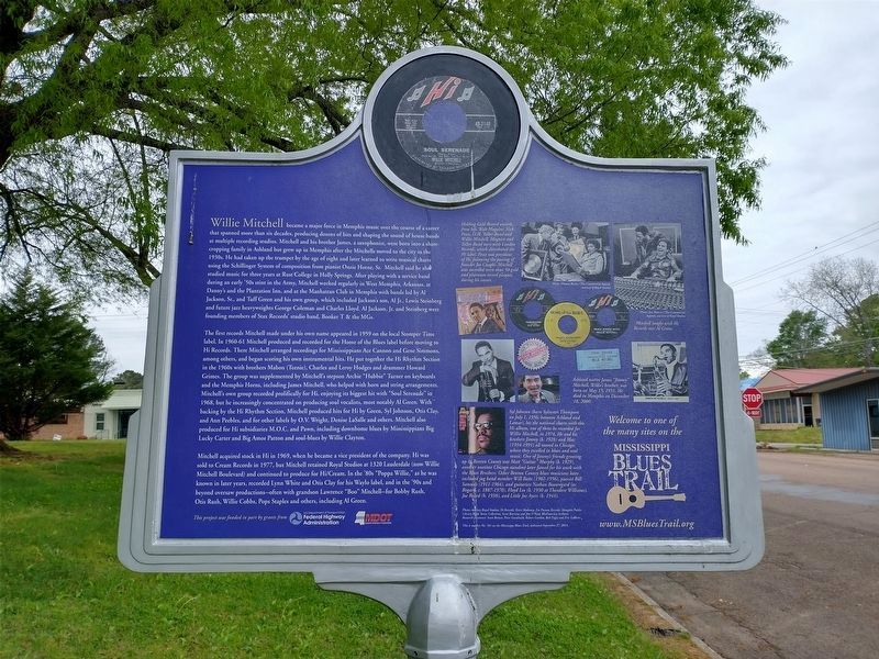 Willie Mitchell Marker (Side 2) image. Click for full size.