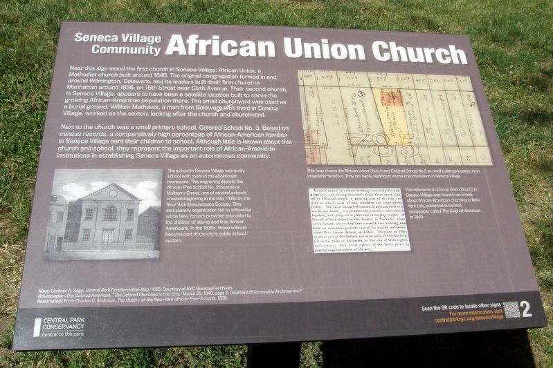 African Union Church Marker.. image. Click for full size.