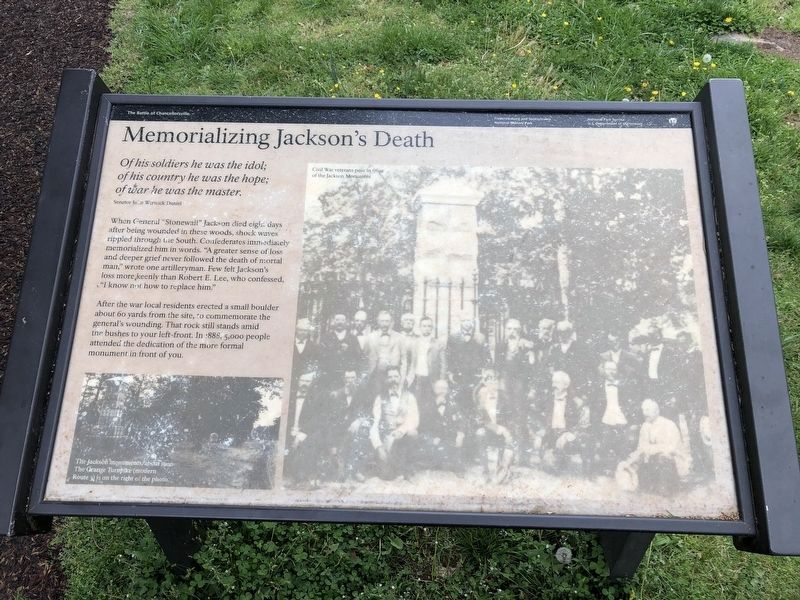 Memorializing Jackson's Death Marker image. Click for full size.