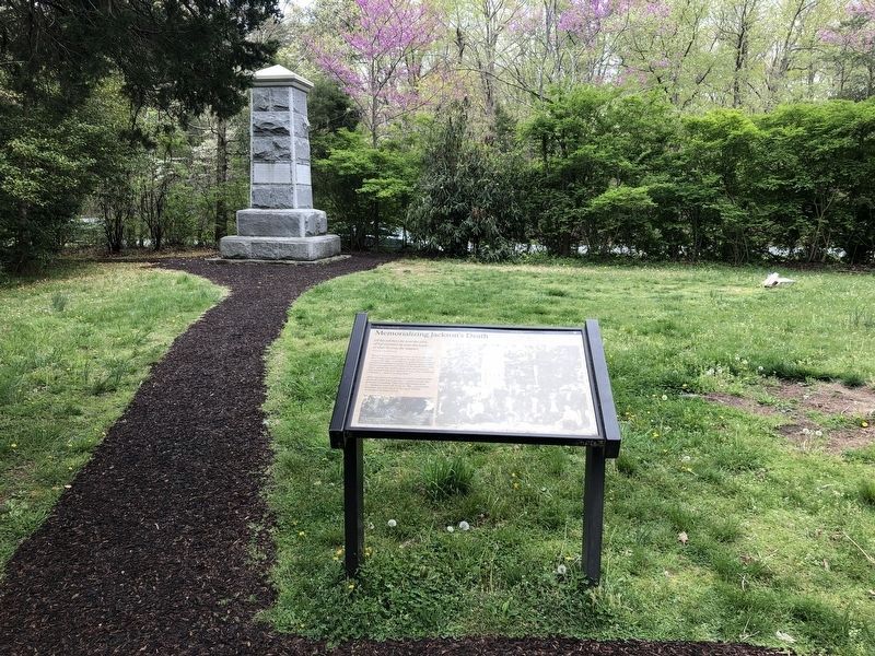 Memorializing Jackson's Death Marker and nearby monument image. Click for full size.