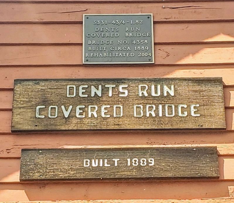 Dents Run Covered Bridge additional tablet image. Click for full size.