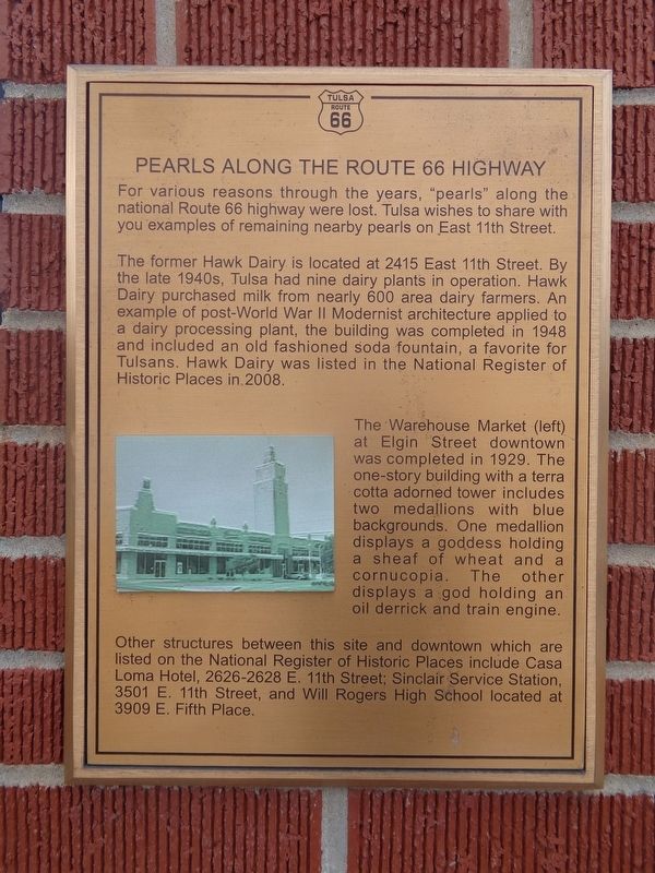 Pearls Along the Route 66 Highway Marker image. Click for full size.