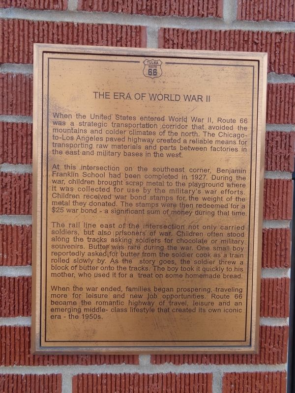 The Era of World War II Marker image. Click for full size.