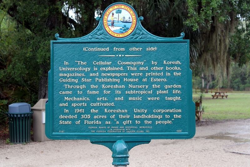 "In the Name of Humanity"--Koresh Marker Side 2 image. Click for full size.