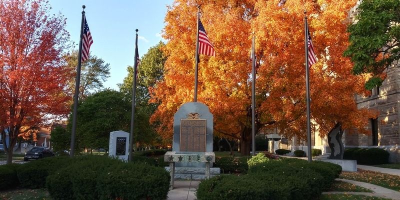 Wood County Flag Monument image. Click for full size.