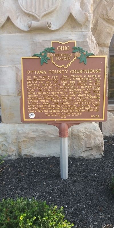 Ottawa County Courthouse Marker image. Click for full size.