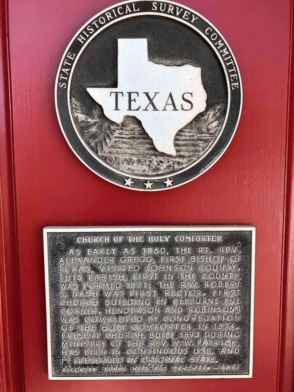 Church of the Holy Comforter Marker. Click for full size. Church of the Holy Comforter Marker image. Click for full size.