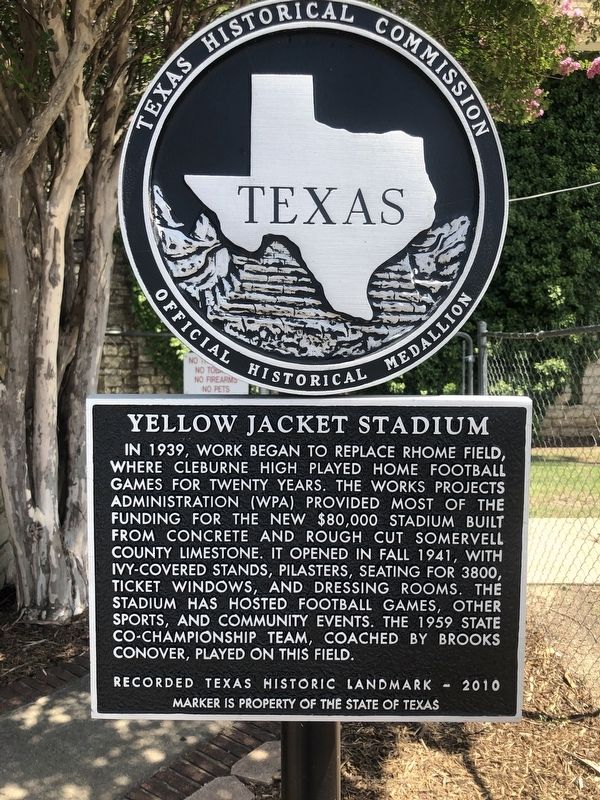 Yellow Jacket Stadium Marker image. Click for full size.