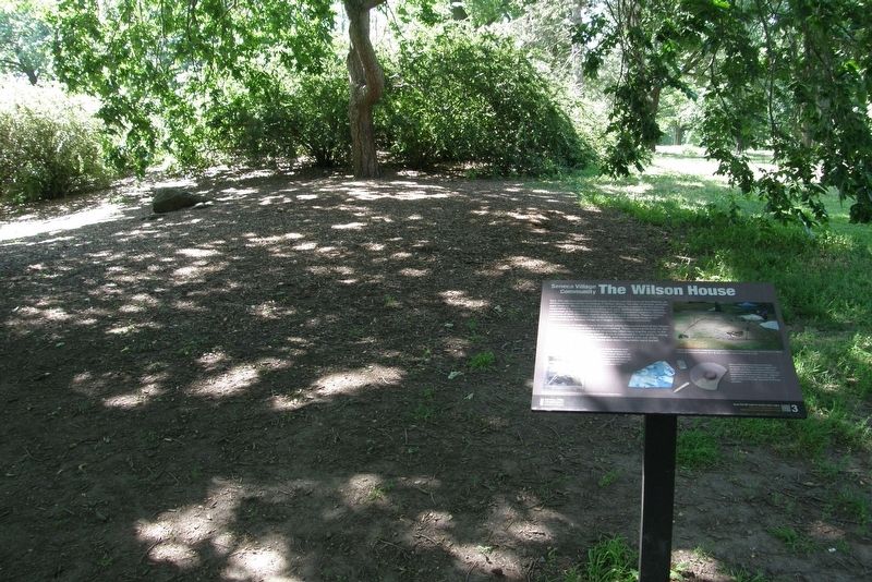 The Wilson House Marker and site. Click for full size. The Wilson House Marker and site image. Click for full size.