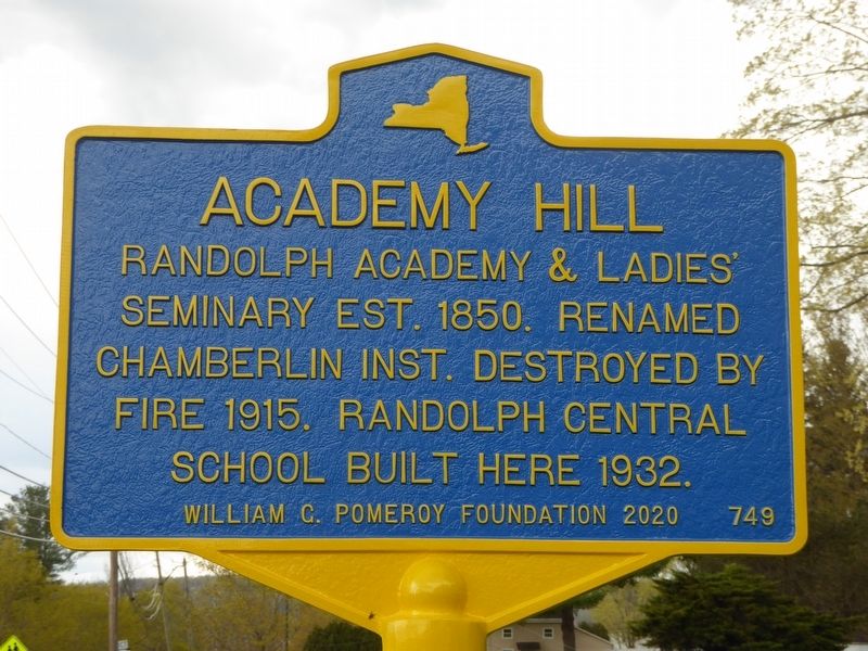 Academy Hill Marker. Click for full size. Academy Hill Marker image. Click for full size.