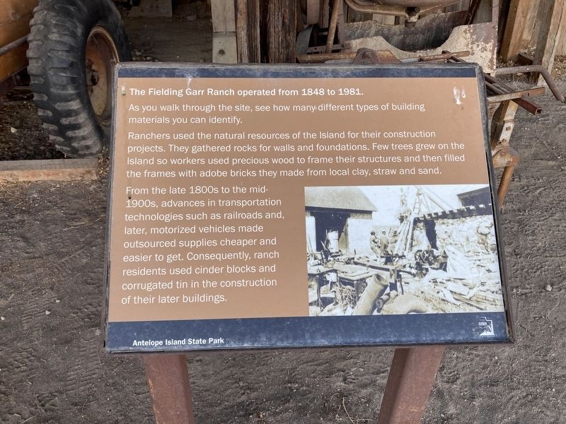 The Fielding Garr Ranch Marker image. Click for full size.