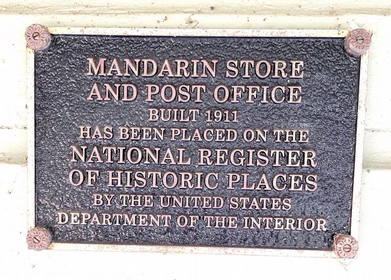 Mandarin Store and Post Office Marker image. Click for full size.
