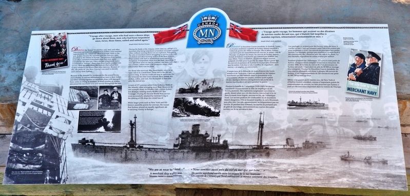 Canadian Merchant Navy Marker image. Click for full size.