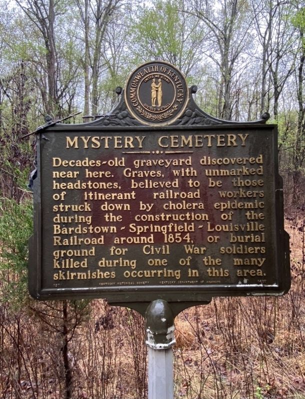 Mystery Cemetery Marker image. Click for full size.