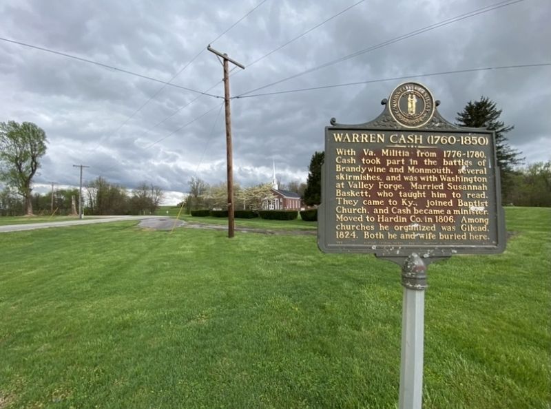 Warren Cash (1760-1850) Marker image. Click for full size.