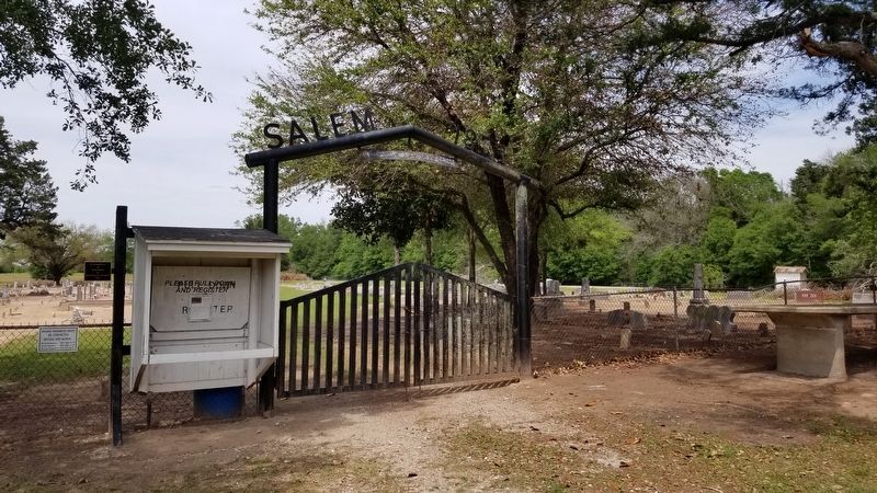 Salem Cemetery Entrance image. Click for full size.