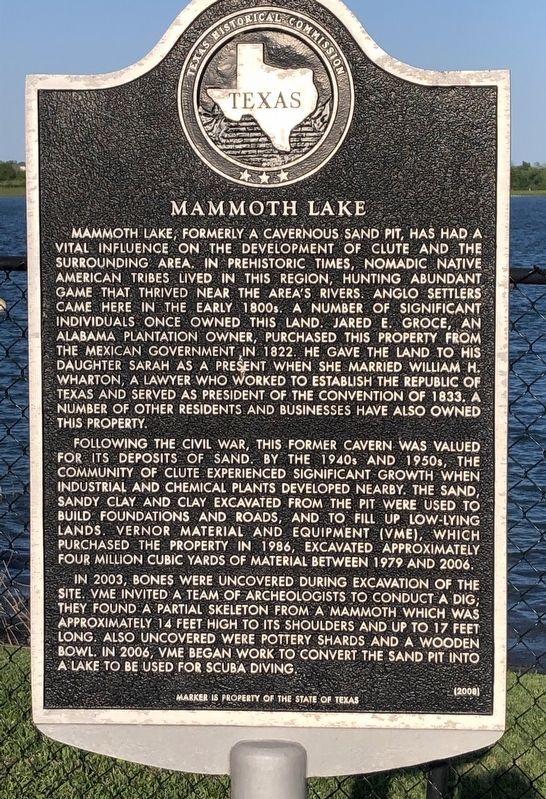 Mammoth Lake Marker. Click for full size. Mammoth Lake Marker image. Click for full size.