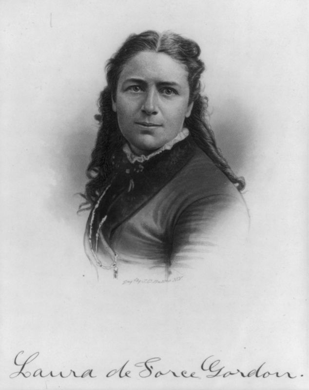 <i>Laura De Force Gordon, bust portrait, facing front</i> image. Click for full size.