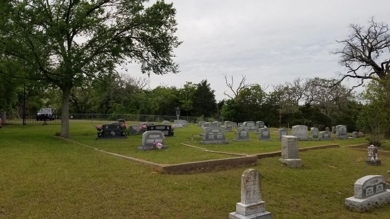 The view of the Hattie Barnes Adkisson Marker from the cemetery image. Click for full size.