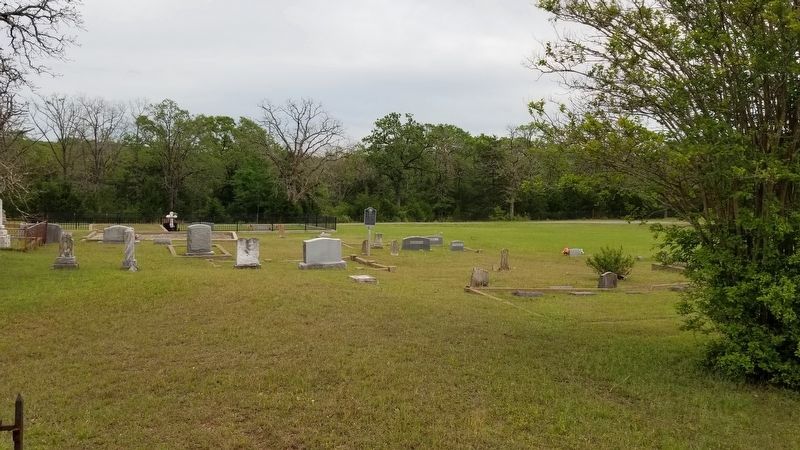 The general area of the Manaen Turnbull Smith Marker within the cemetery image. Click for full size.