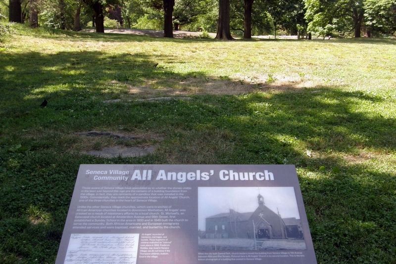 All Angels’ Church Site and Marker. Click for full size. All Angels’ Church Site and Marker image. Click for full size.
