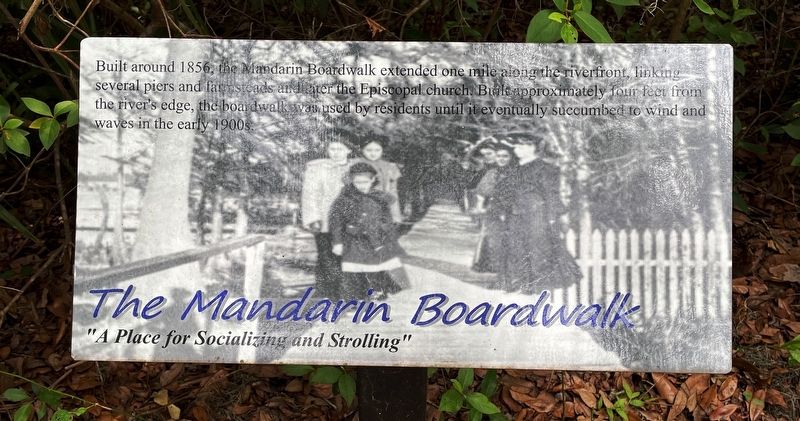 The Mandarin Boardwalk Marker image. Click for full size.
