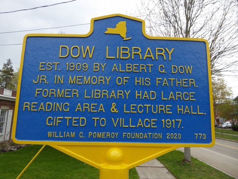 Dow Library Marker image. Click for full size.