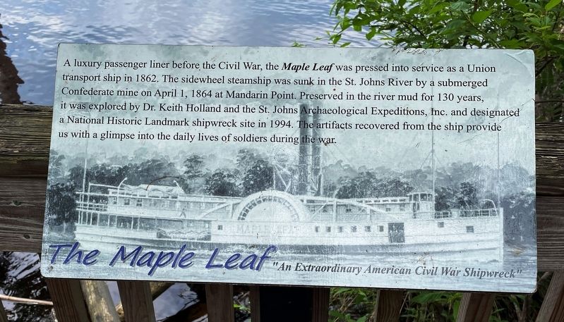 The Maple Leaf Marker image. Click for full size.
