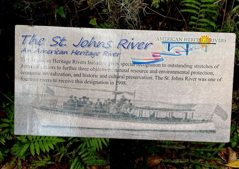 The St. Johns River Marker image. Click for full size.