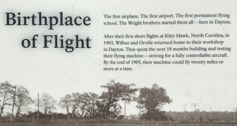 Birthplace of Flight Marker image. Click for full size.